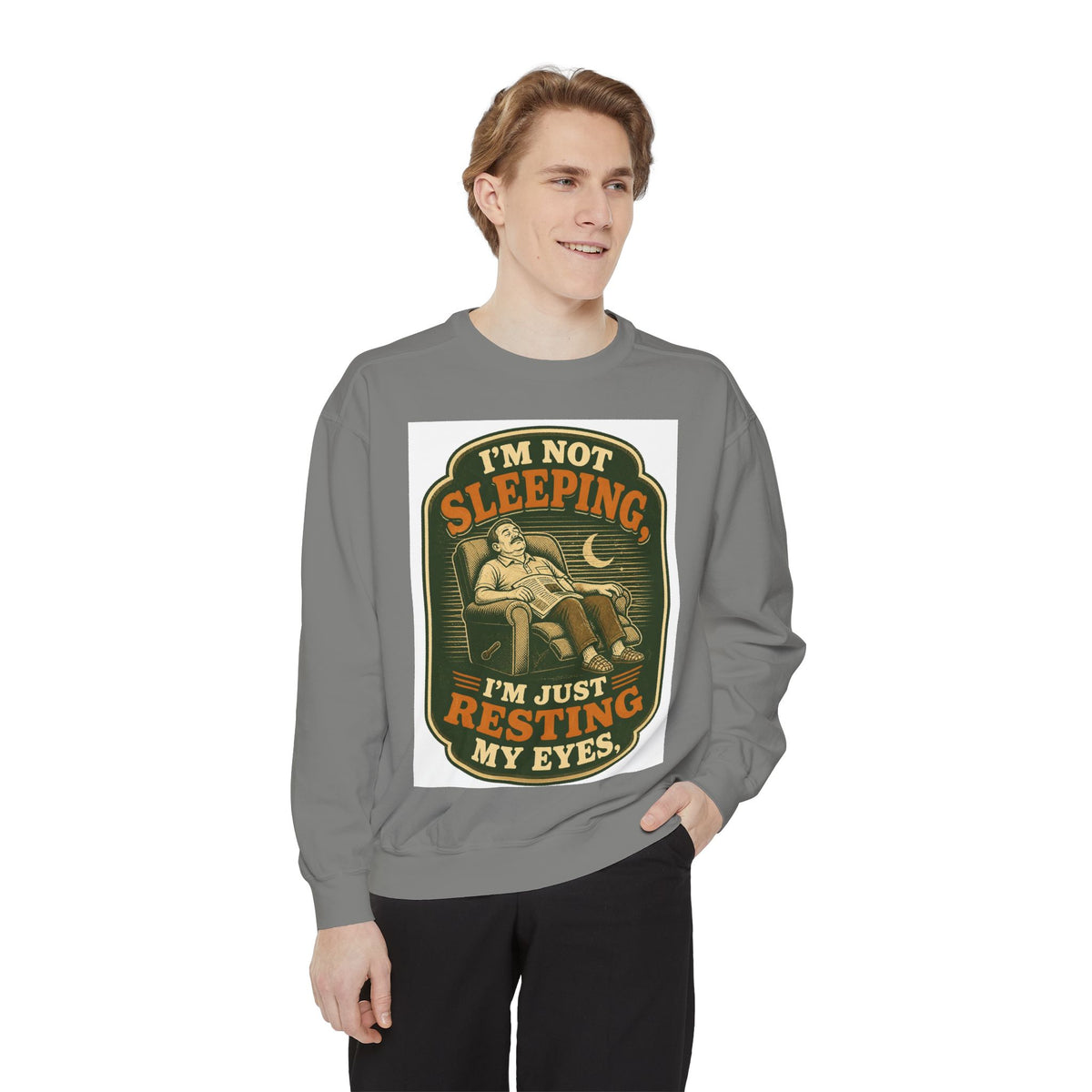 I'm Not Sleeping I'm Resting My Eyes Sweatshirt | Cozy Reader Gift