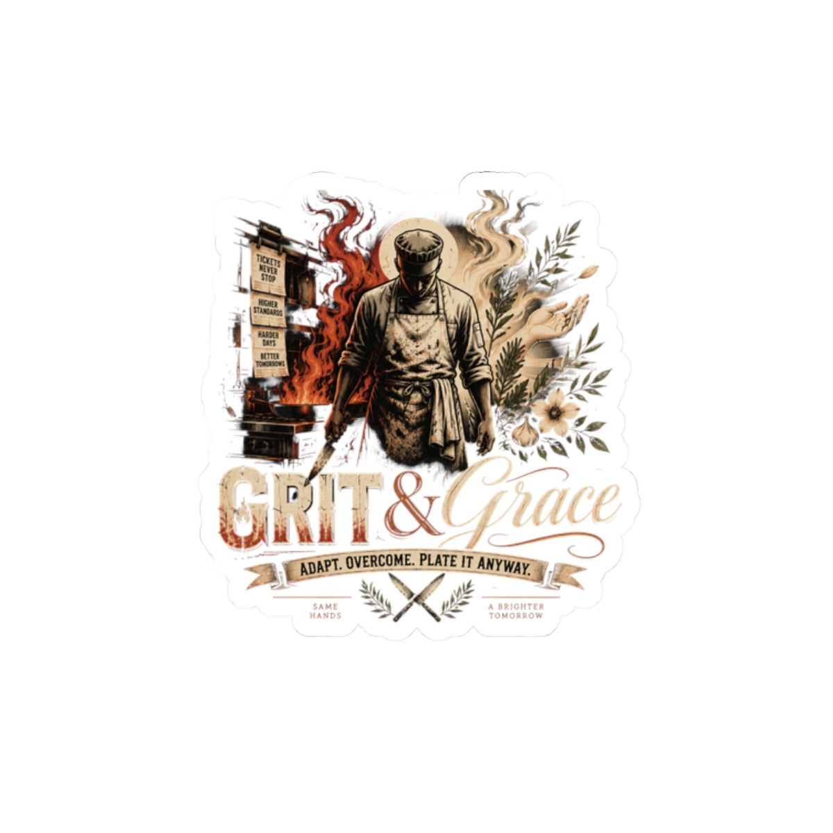 Grit & Grace Kiss-Cut Sticker