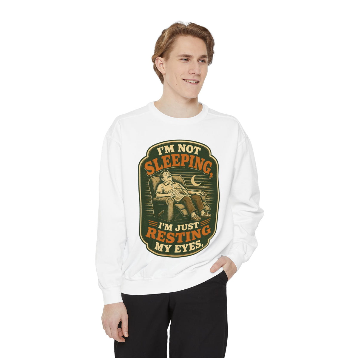 I'm Not Sleeping I'm Resting My Eyes Sweatshirt | Cozy Reader Gift