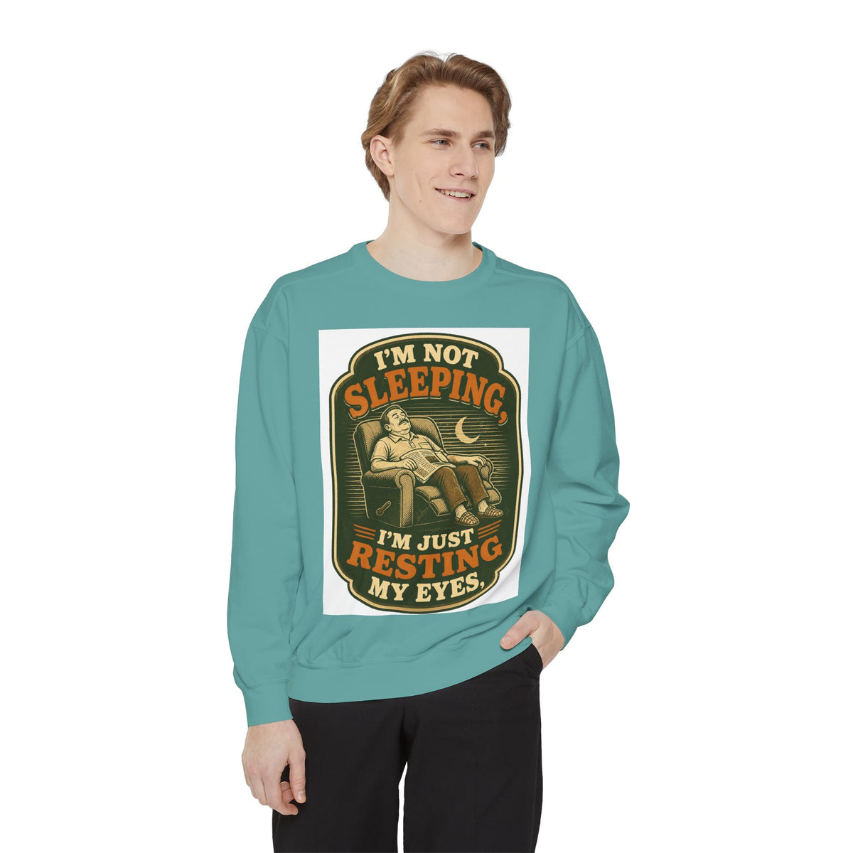I'm Not Sleeping I'm Resting My Eyes Sweatshirt | Cozy Reader Gift