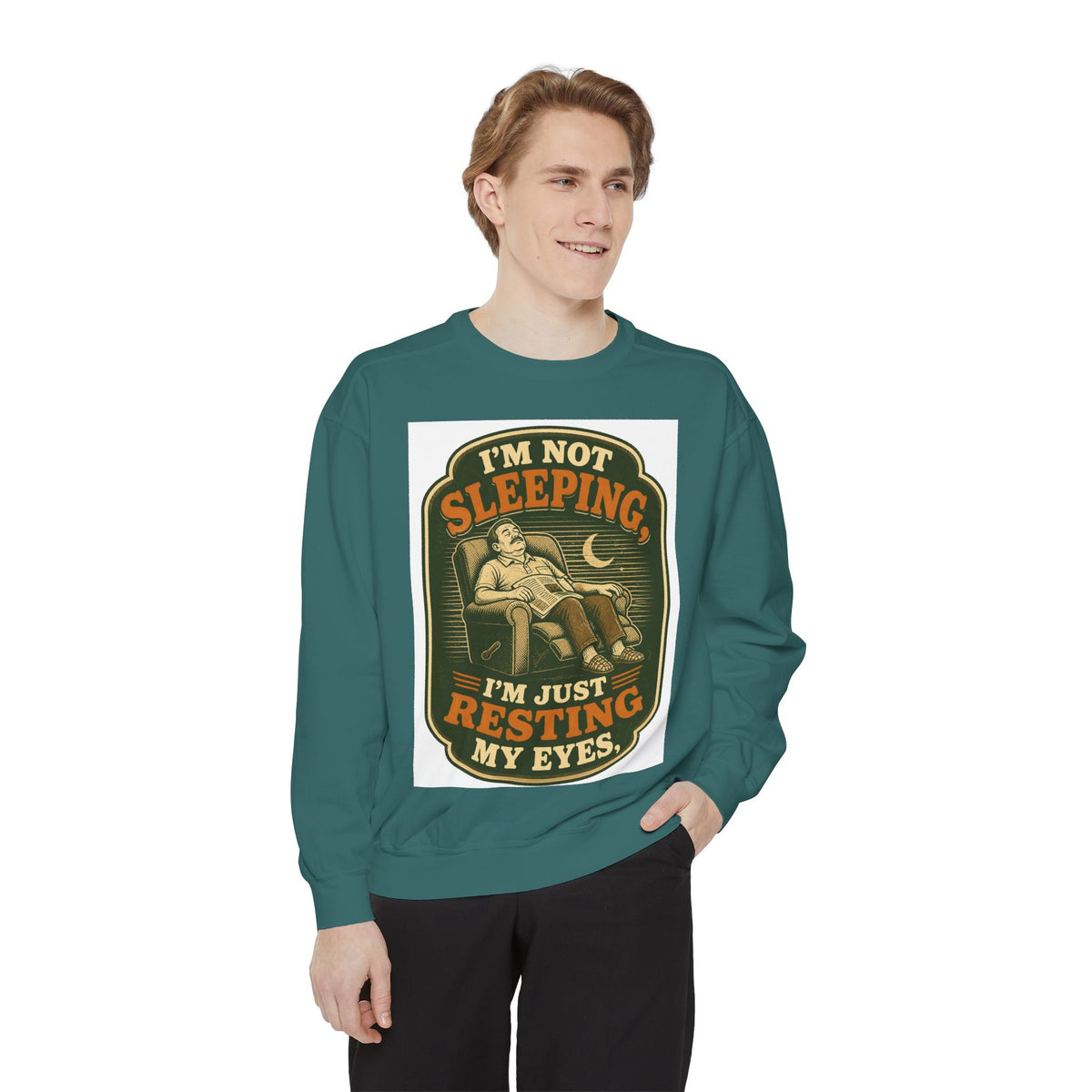 I'm Not Sleeping I'm Resting My Eyes Sweatshirt | Cozy Reader Gift