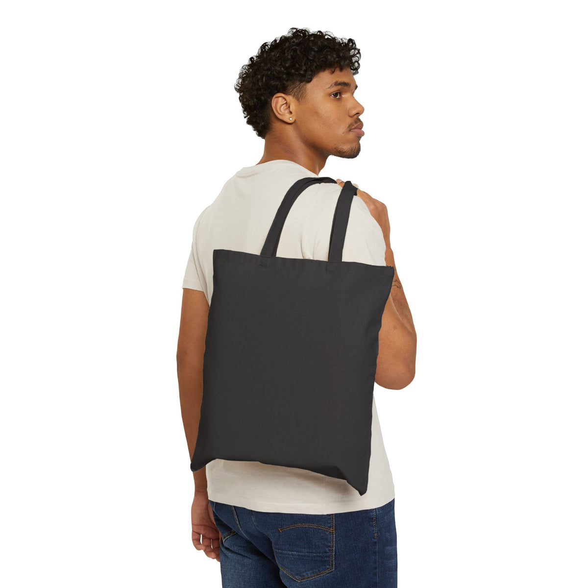 Dark Humor Graphic Cotton Canvas Tote Bag
